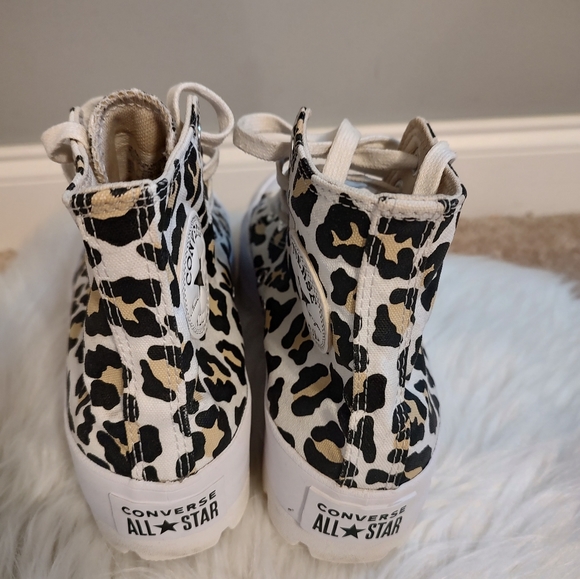 Converse CTAS Lugged Hi Top Platform Sneaker Leopard Various Sizes - Picture 12 of 13